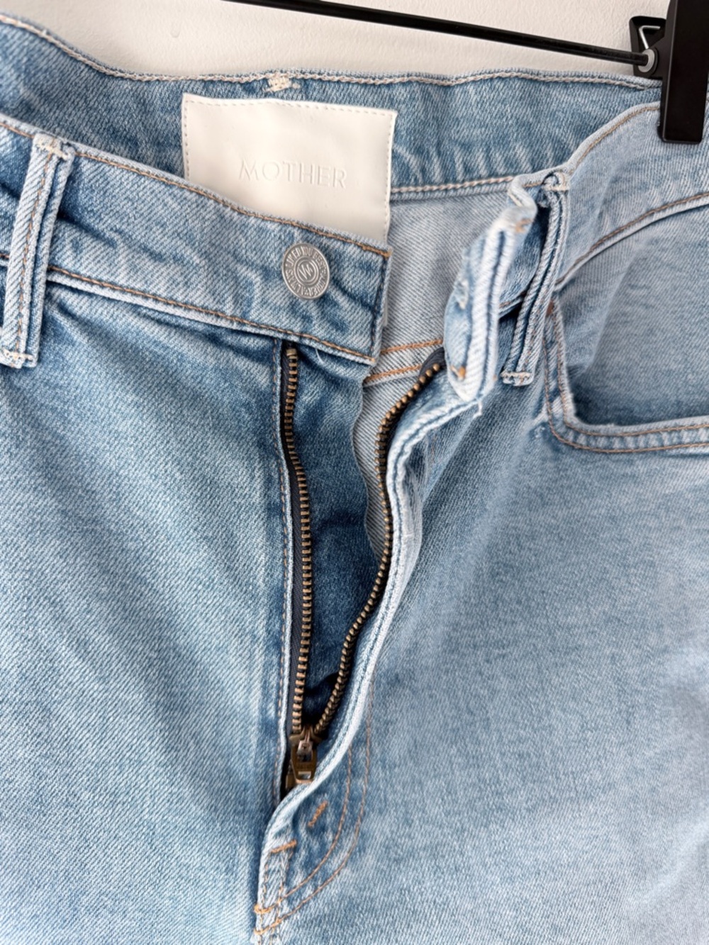 Mother The Superior Step Ankle Fray Distressed Jeans |High Rise Raw Hem Crop |30 - Picture 10 of 17